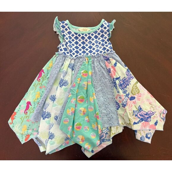 Matilda Jane Seahorse Cutie Trapeze Swing Summer Dress Size 2 Toddler - Picture 4 of 9